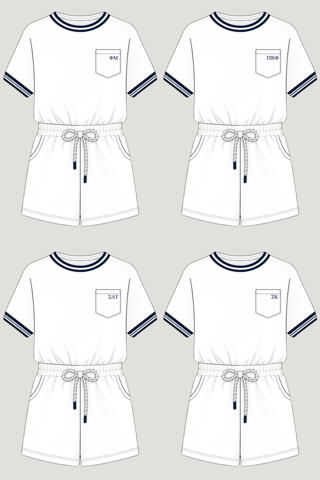 Sorority Country Club Romper
