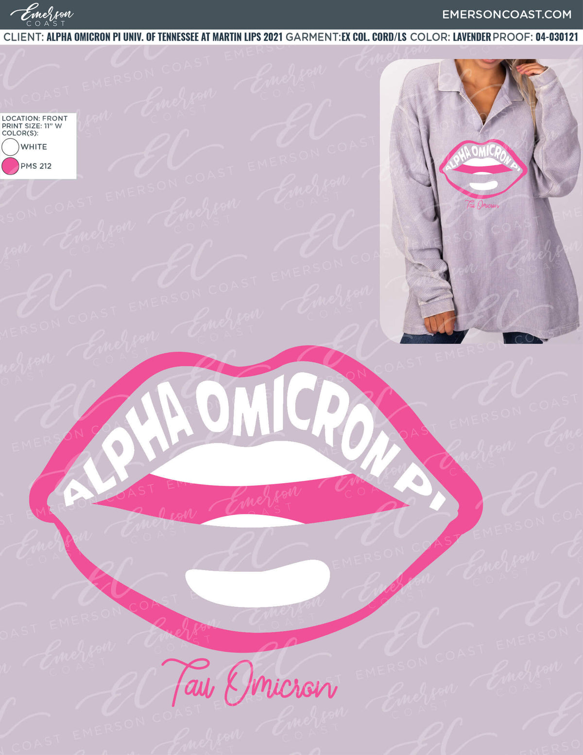 04-030121 Alpha Omicron Pi University of Tennessee at Martin Lips 2021