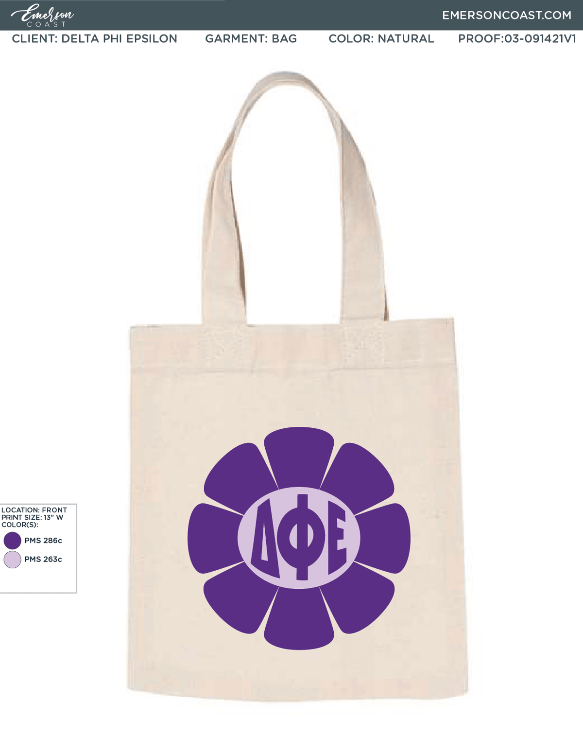 03-091421 Delta Phi Epsilon Kennesaw State University Tote 2021-01