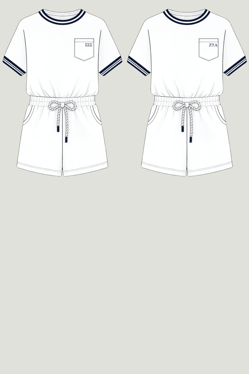 Sorority Country Club Romper