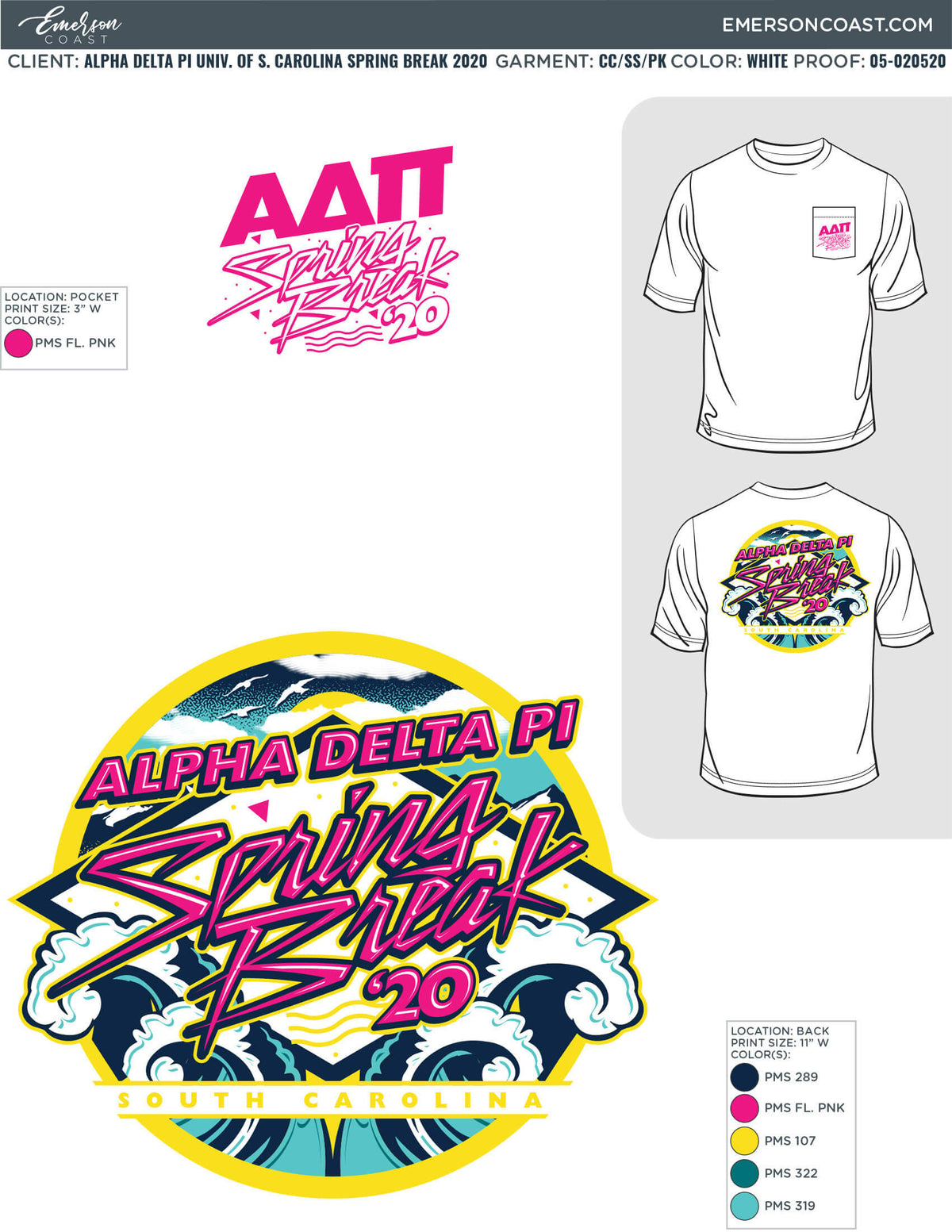 05-020520 Alpha Delta Pi University of South Carolina Spring Break 2020