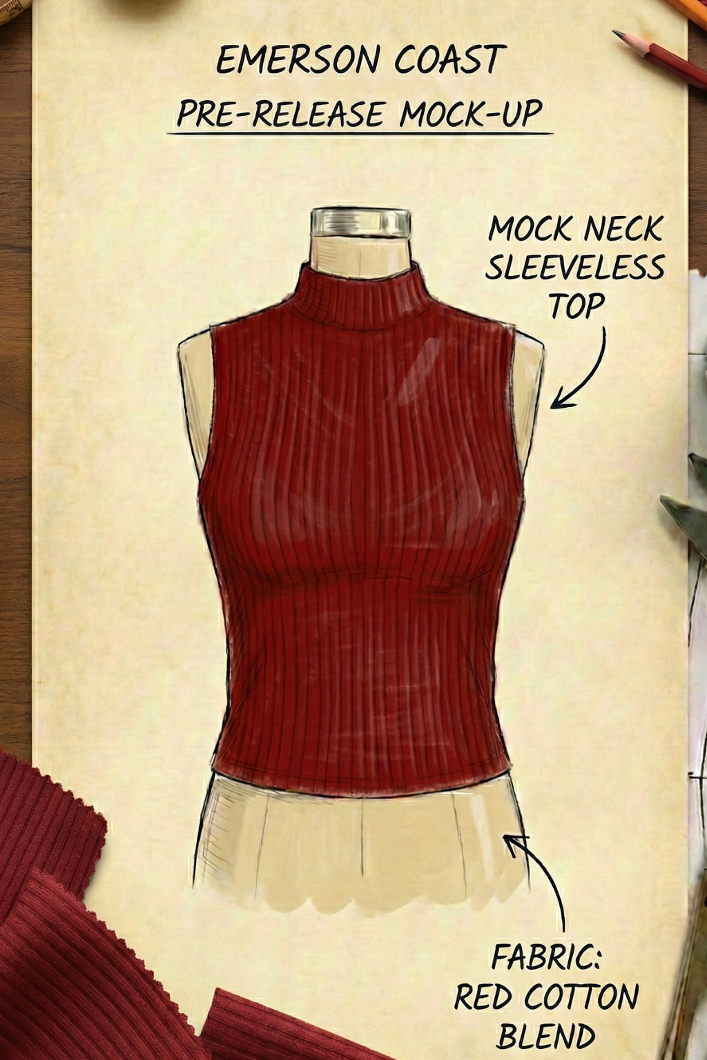 Pre-Release Style: Sorority Mock Neck Tank