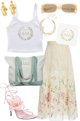 Tri Delta Garden Party Baby Tank