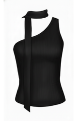Emerson Coast One Shoulder Neck Scarf Tank