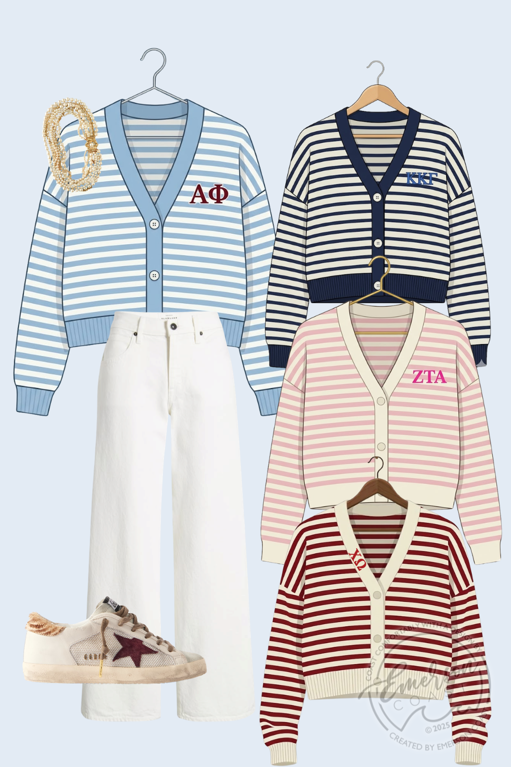 Emerson Coast Exclusive Striped Cardigan
