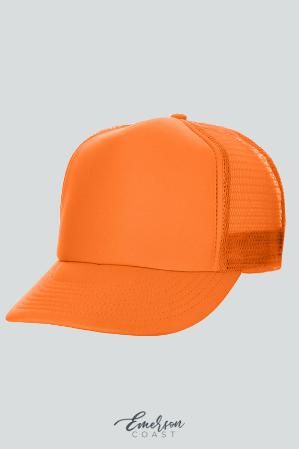 Solid Neon Snapback Trucker Hat