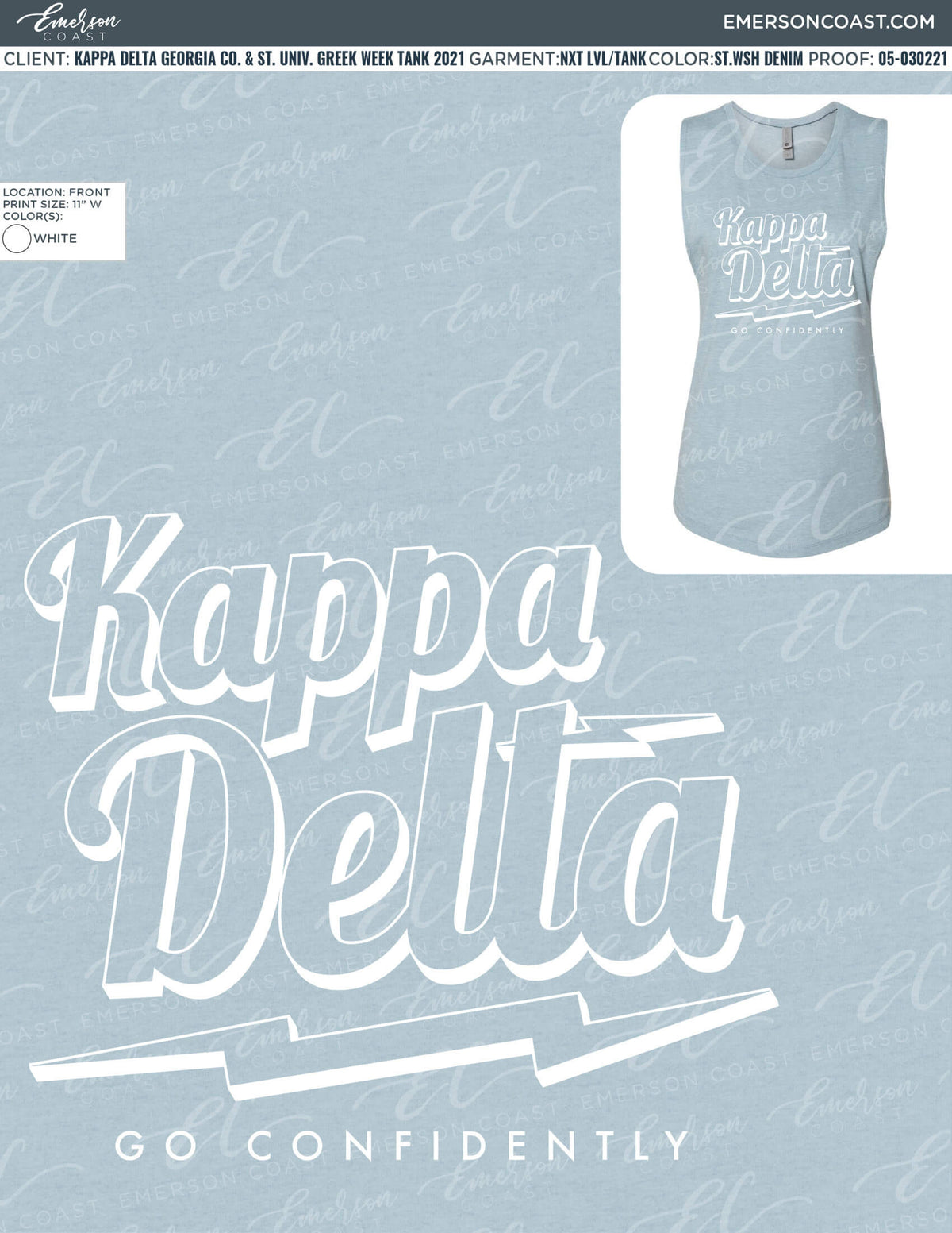 05-030221 Kappa Delta Georgia College and State University Greek Week Tank 2021
