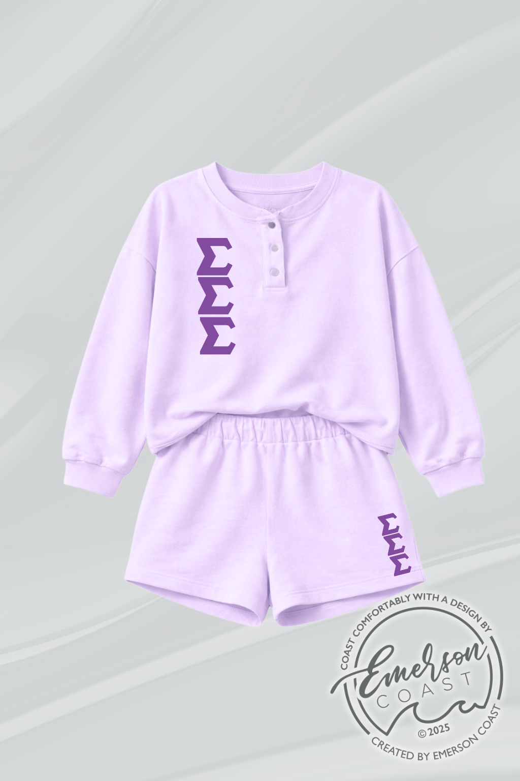 Tri Sigma Henley Set