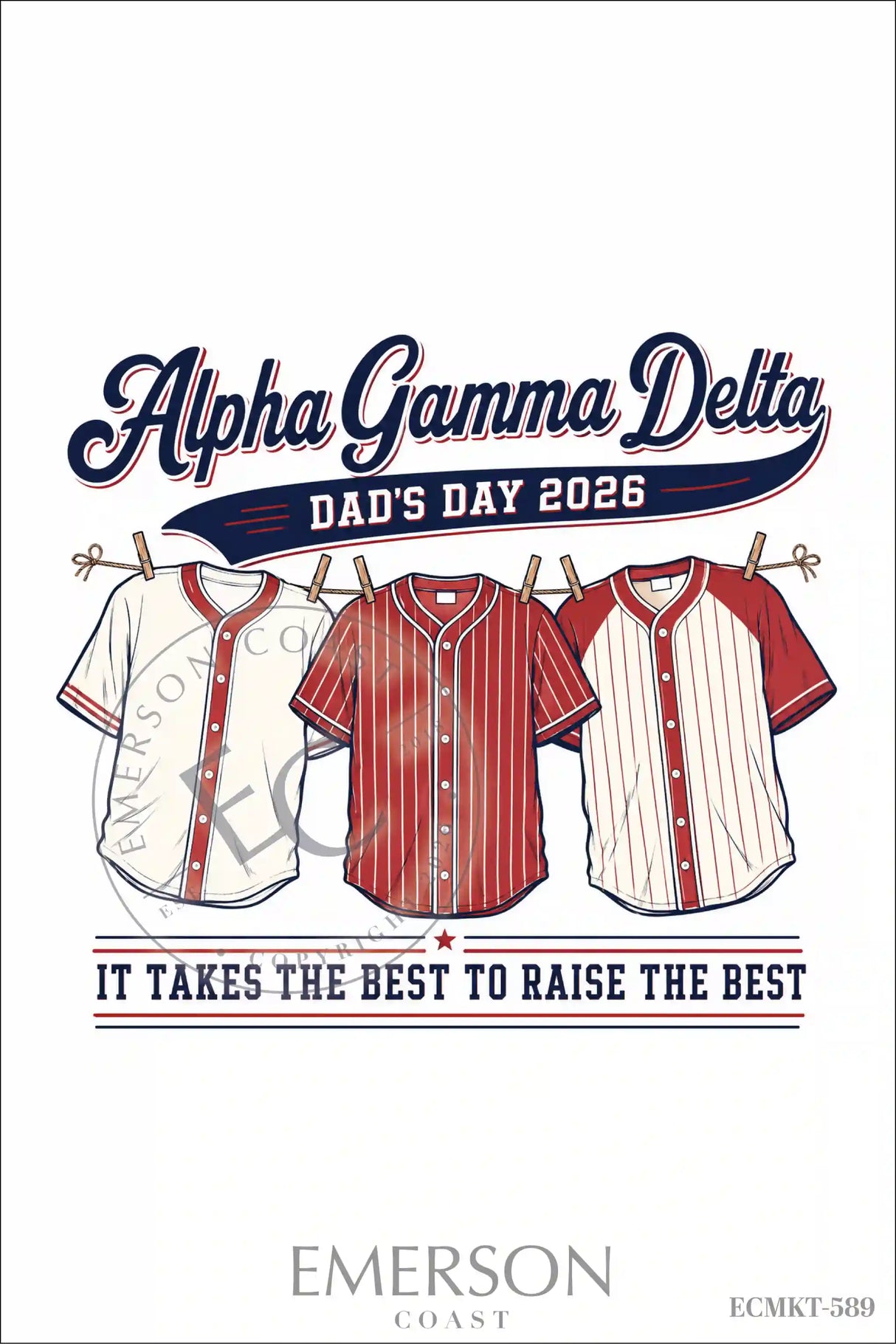 Alpha Gamma Delta Dads Day T-Shirt