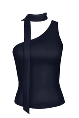 Emerson Coast One Shoulder Neck Scarf Tank