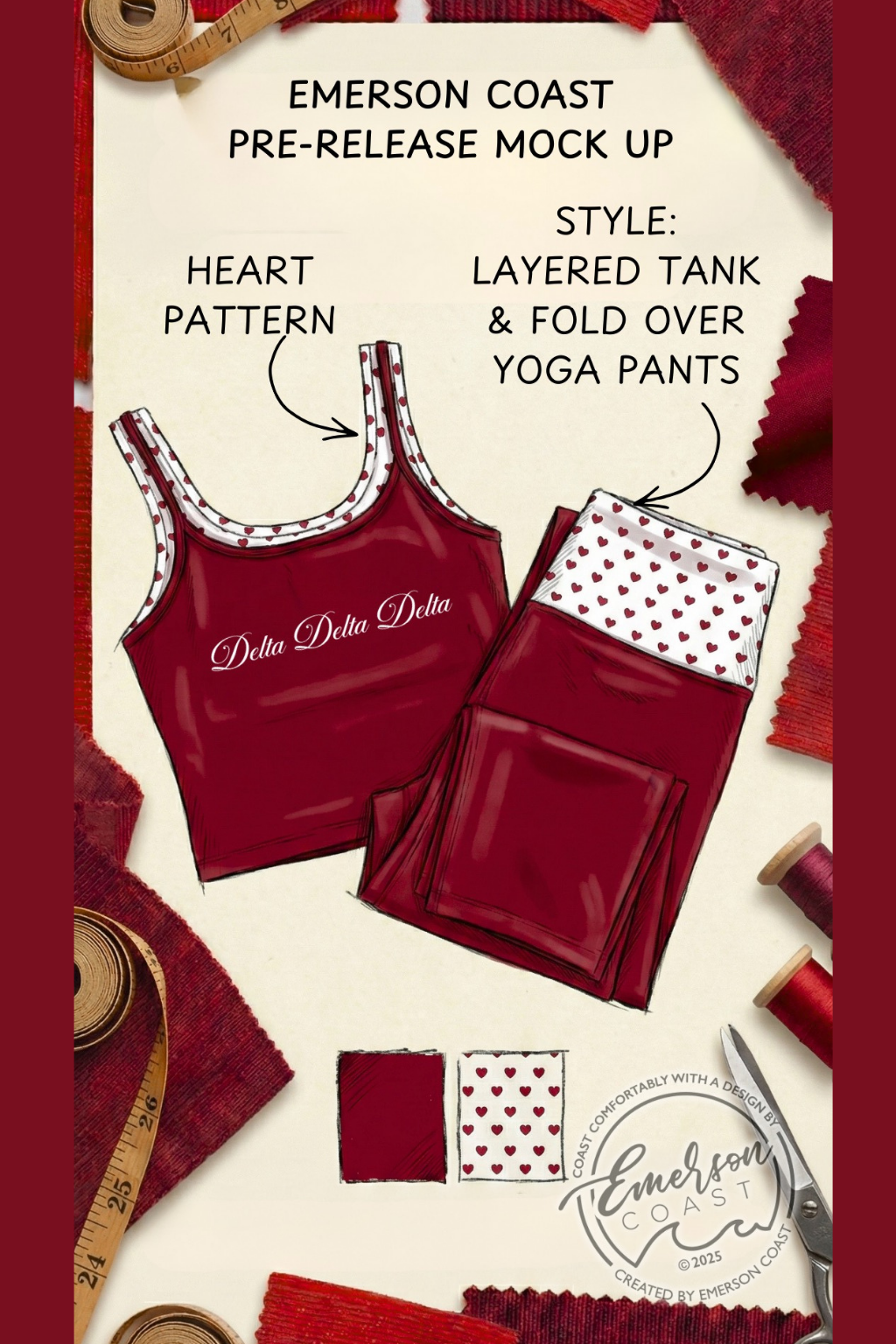 Pre-Release Style: Sorority Double Lined Tank and Foldover Pant Set