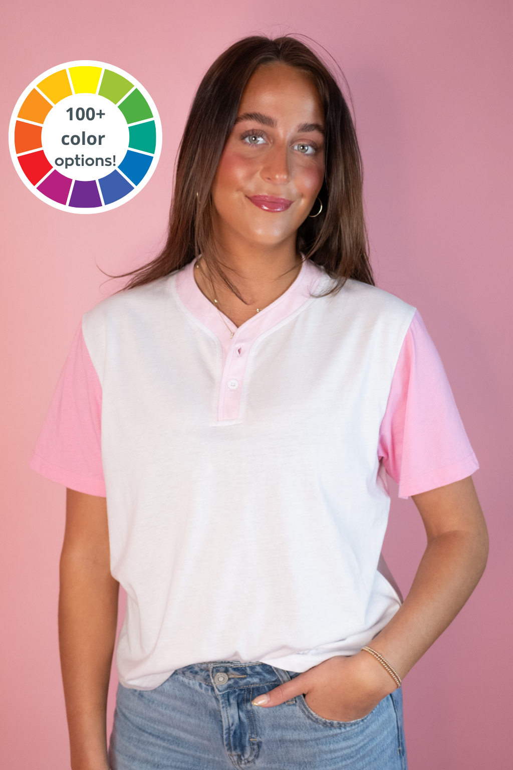 Emerson Coast Signature 2 Button Colorblock Henley