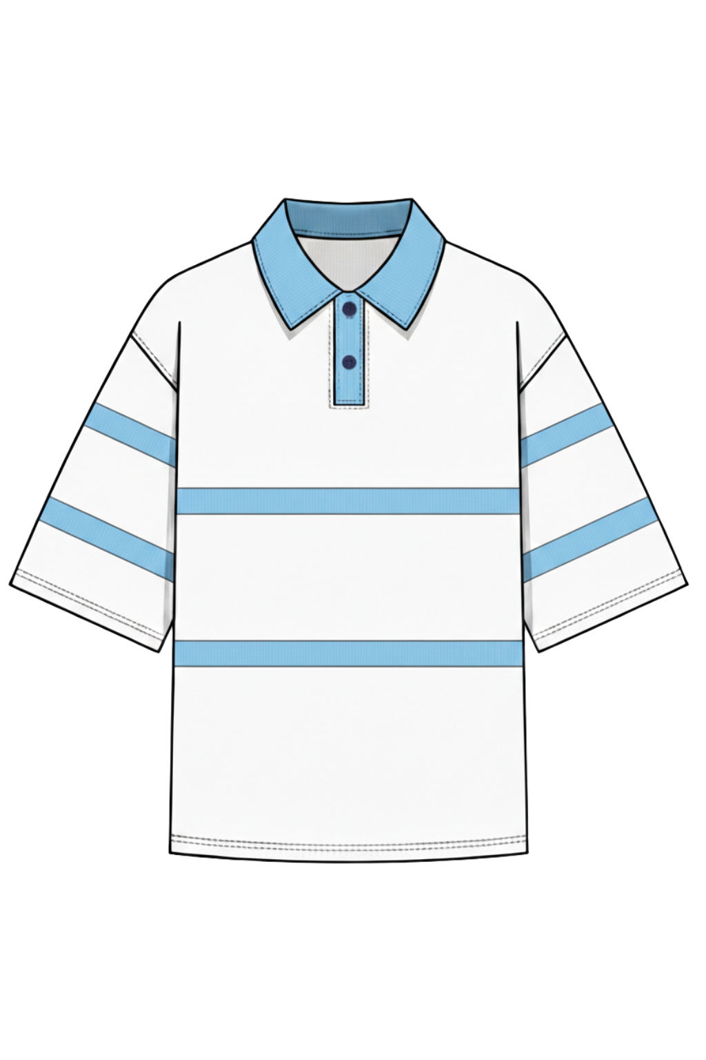 Emerson Coast Colorblock Rugby Tee