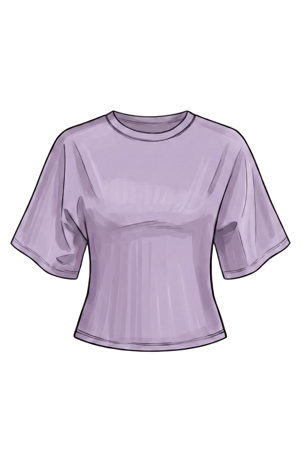 Emerson Coast Bell Sleeve Cinched Waist Tee