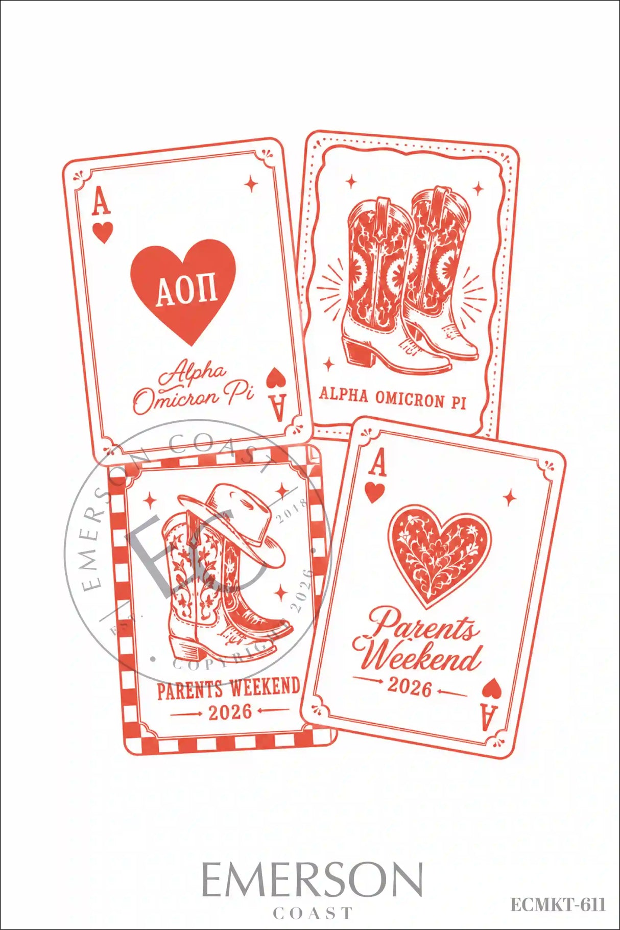 Alpha Omicron Pi Parents Weekend T-Shirt