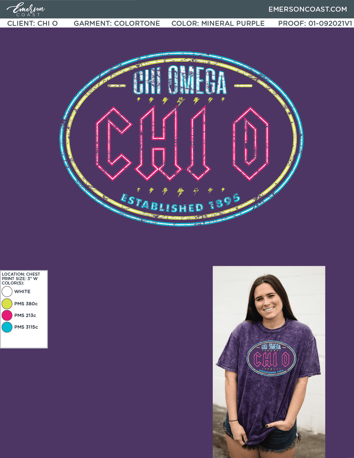 01-092021 Chi Omega University of Tennessee at Martin Spirit Shirt 2021-01