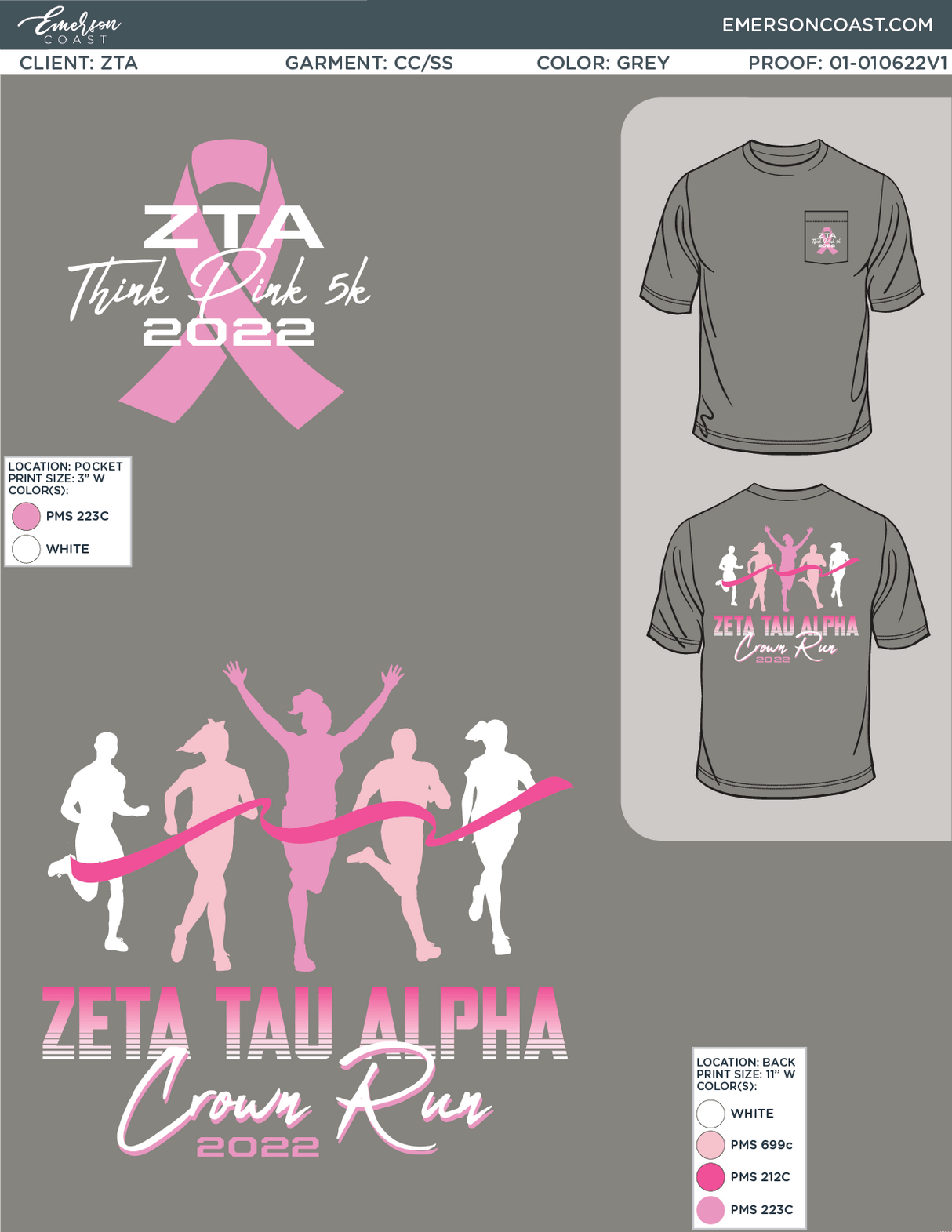01-010622 Zeta Tau Alpha Francis Marion University 5k 2022-01