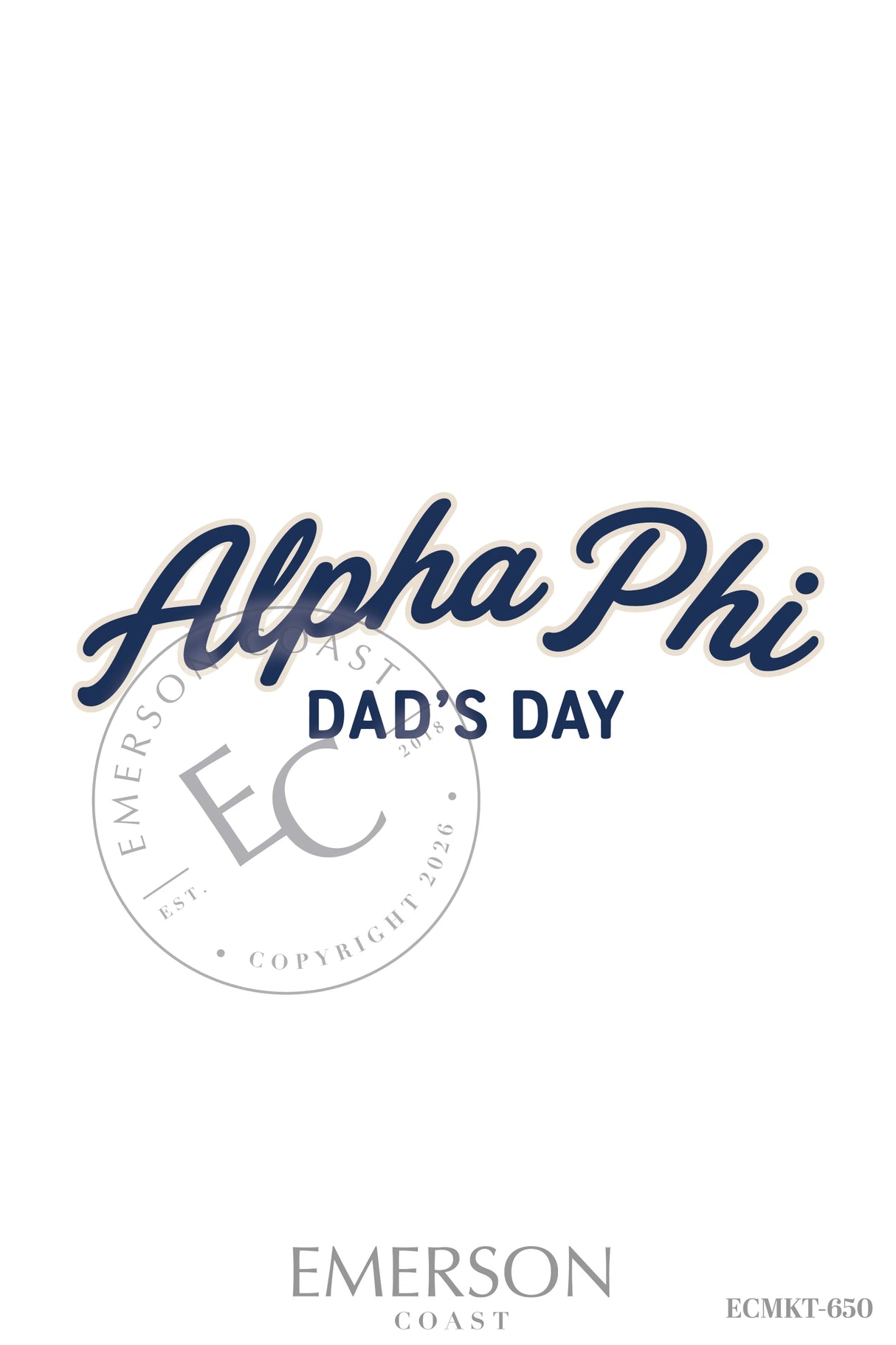 Alpha Phi Dads Day T-Shirt