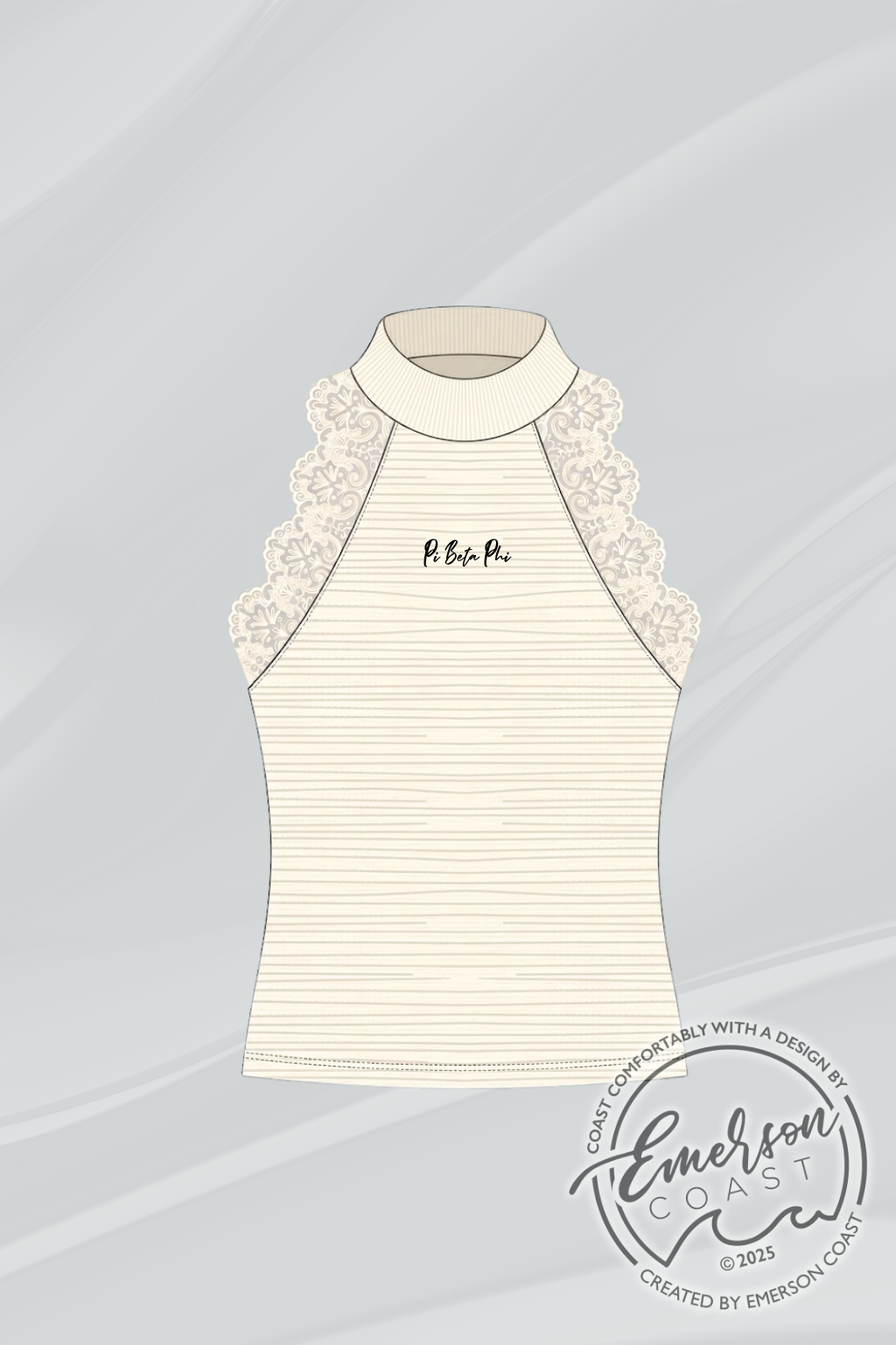 Pi Phi Lace Lined tank