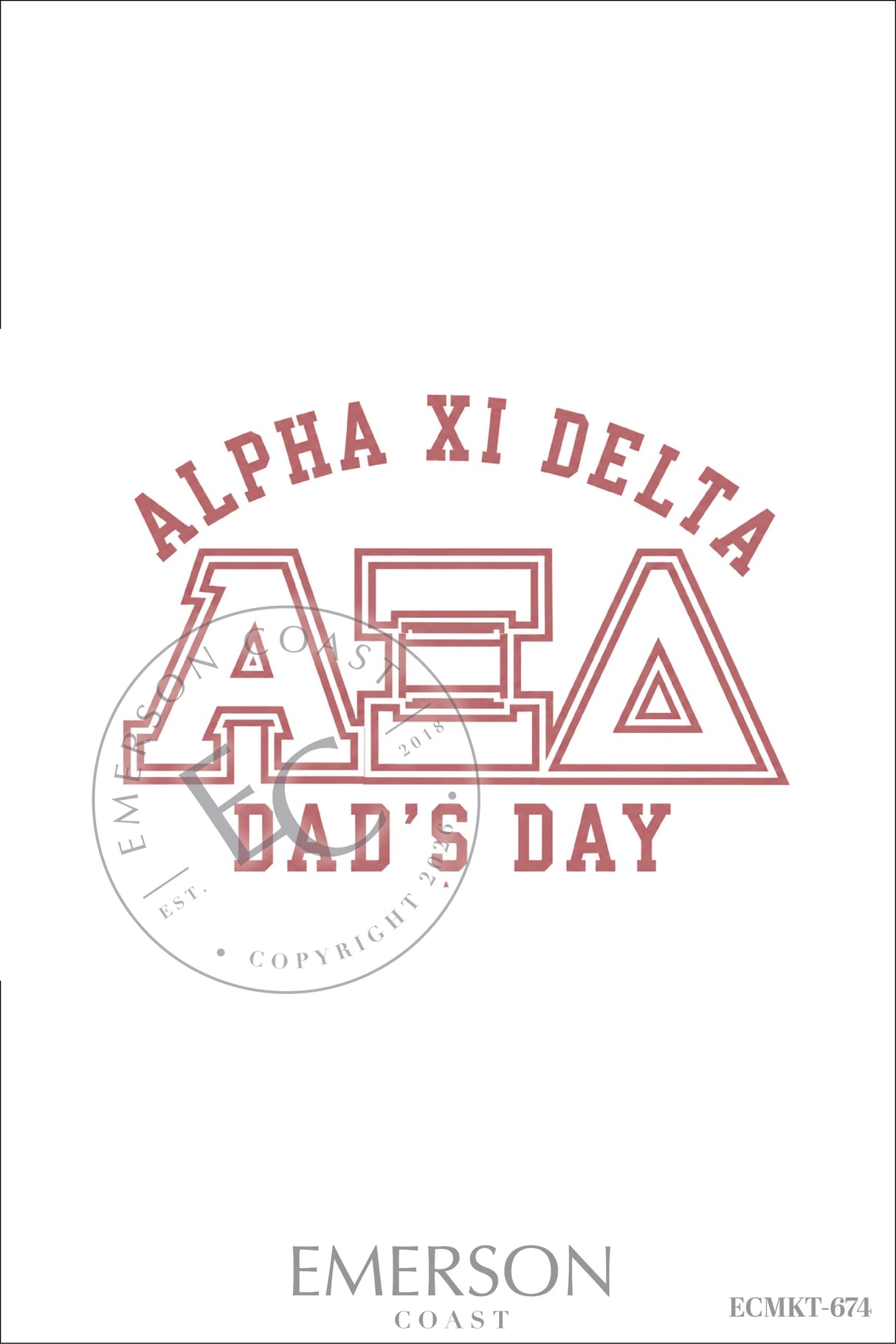 Alpha Xi Delta Dads Day T-Shirt