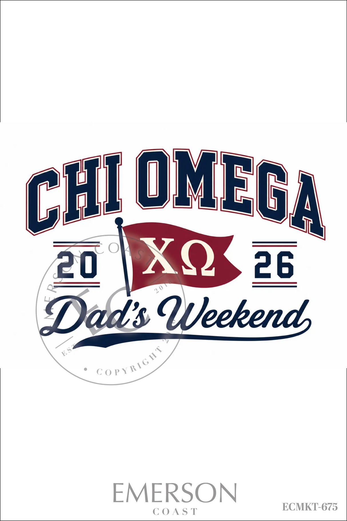 Chi Omega Dads Weekend T-Shirt
