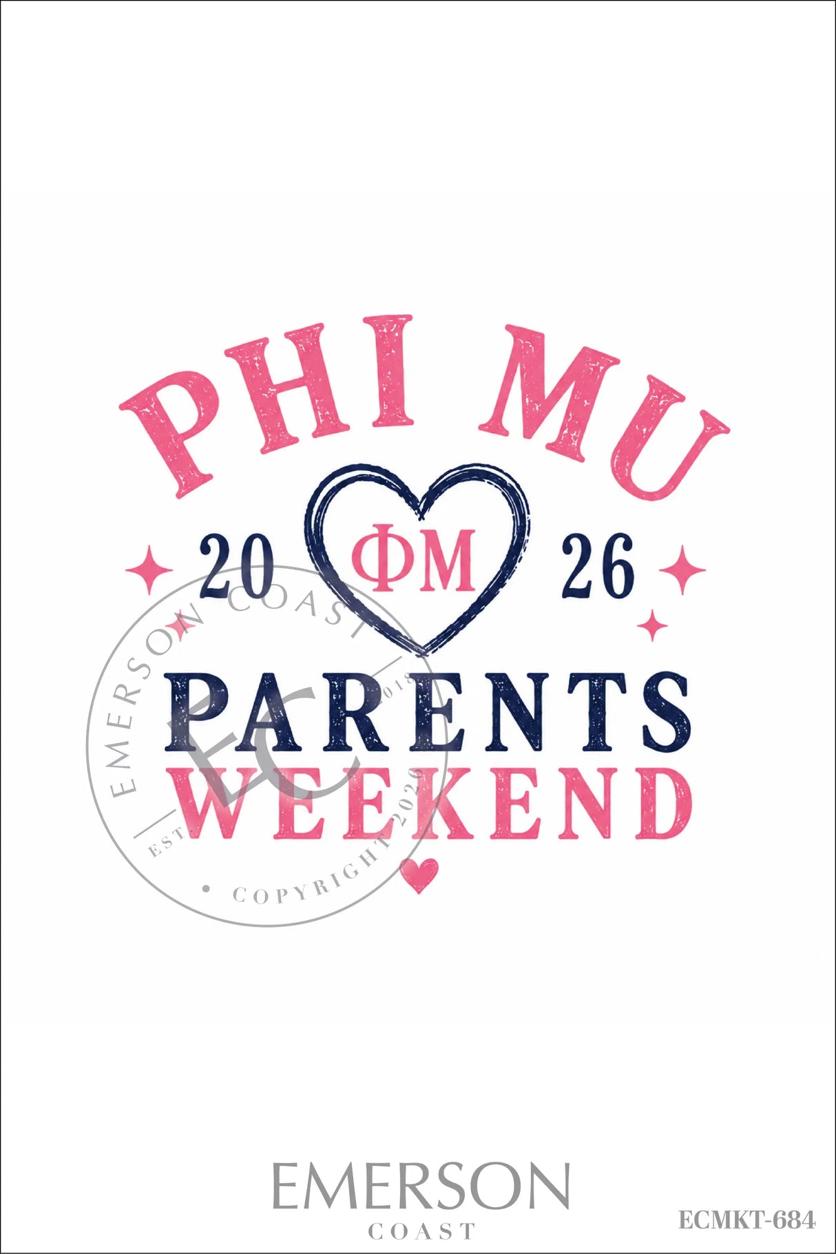 Phi Mu Parents Weekend T-Shirt