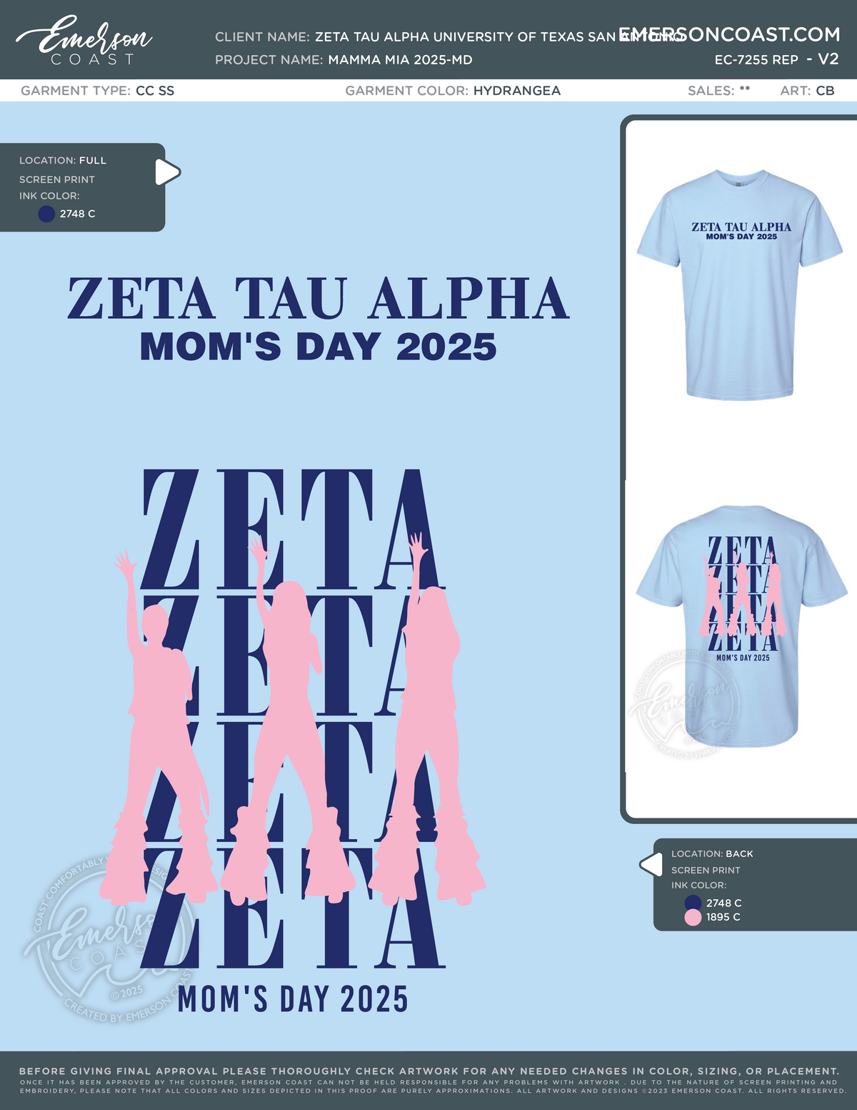 EC-7255 REP Zeta Tau Alpha University of Texas San Antonio Mamma Mia 2025-MD