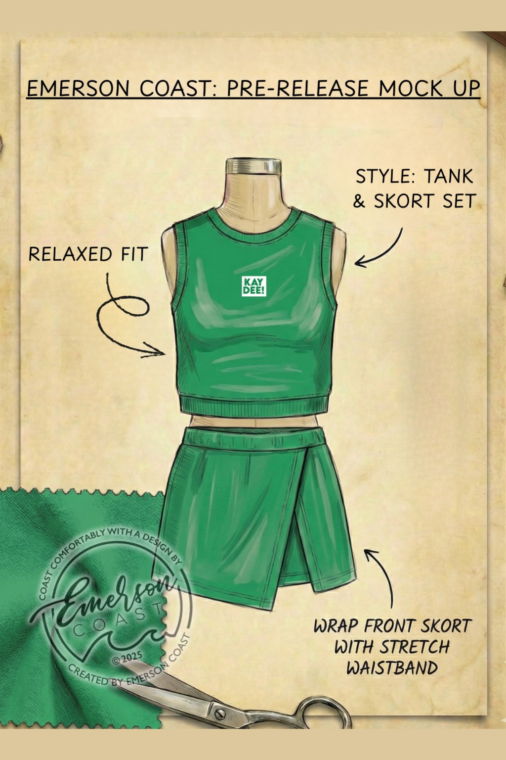 Pre-Release Style: Sorority Varsity Skort Set