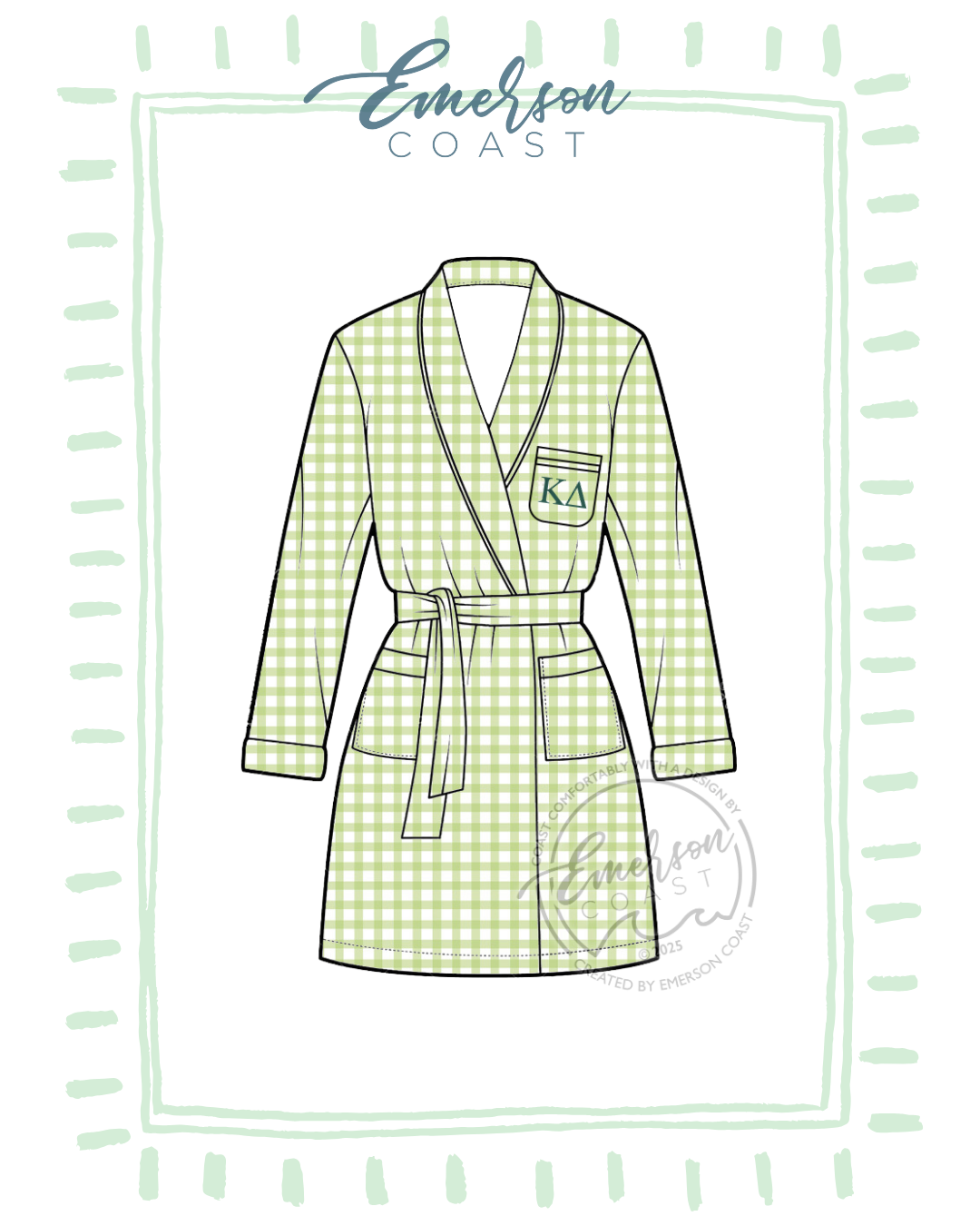 Emerson Coast Exclusive Gingham Robe