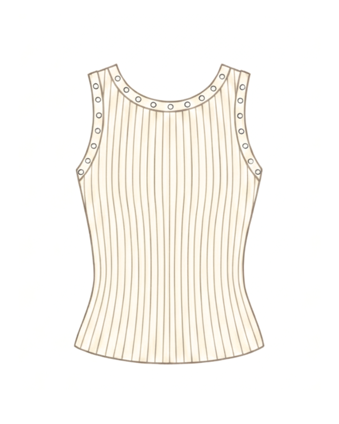 Emerson Coast Studded Ribbed Tank