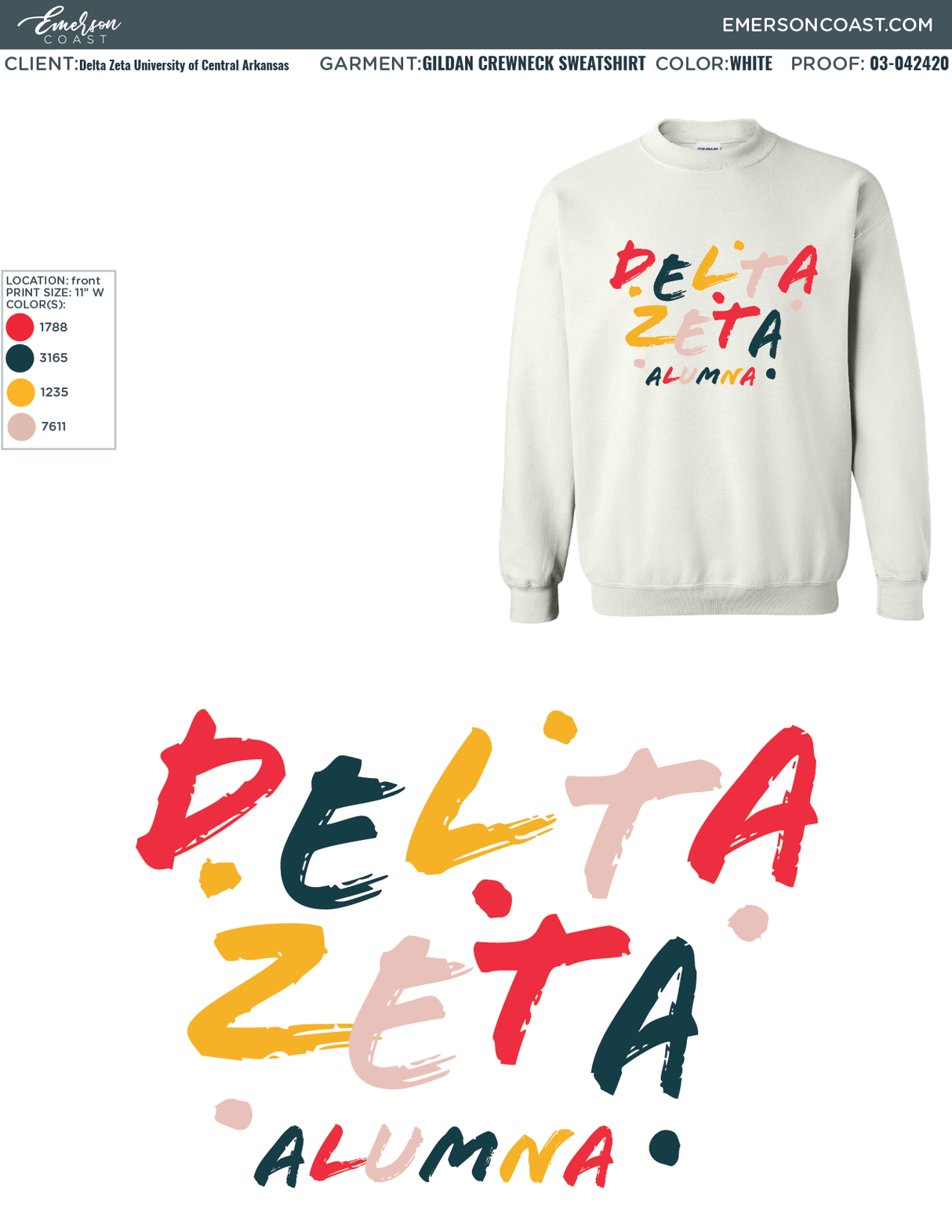 03-042420 Delta Zeta University of Central Arkansas Seniors 2020-01