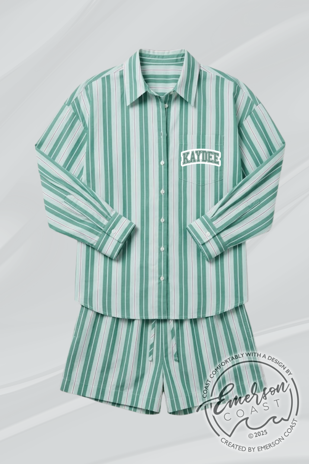 Kappa Delta Striped Button Down Set