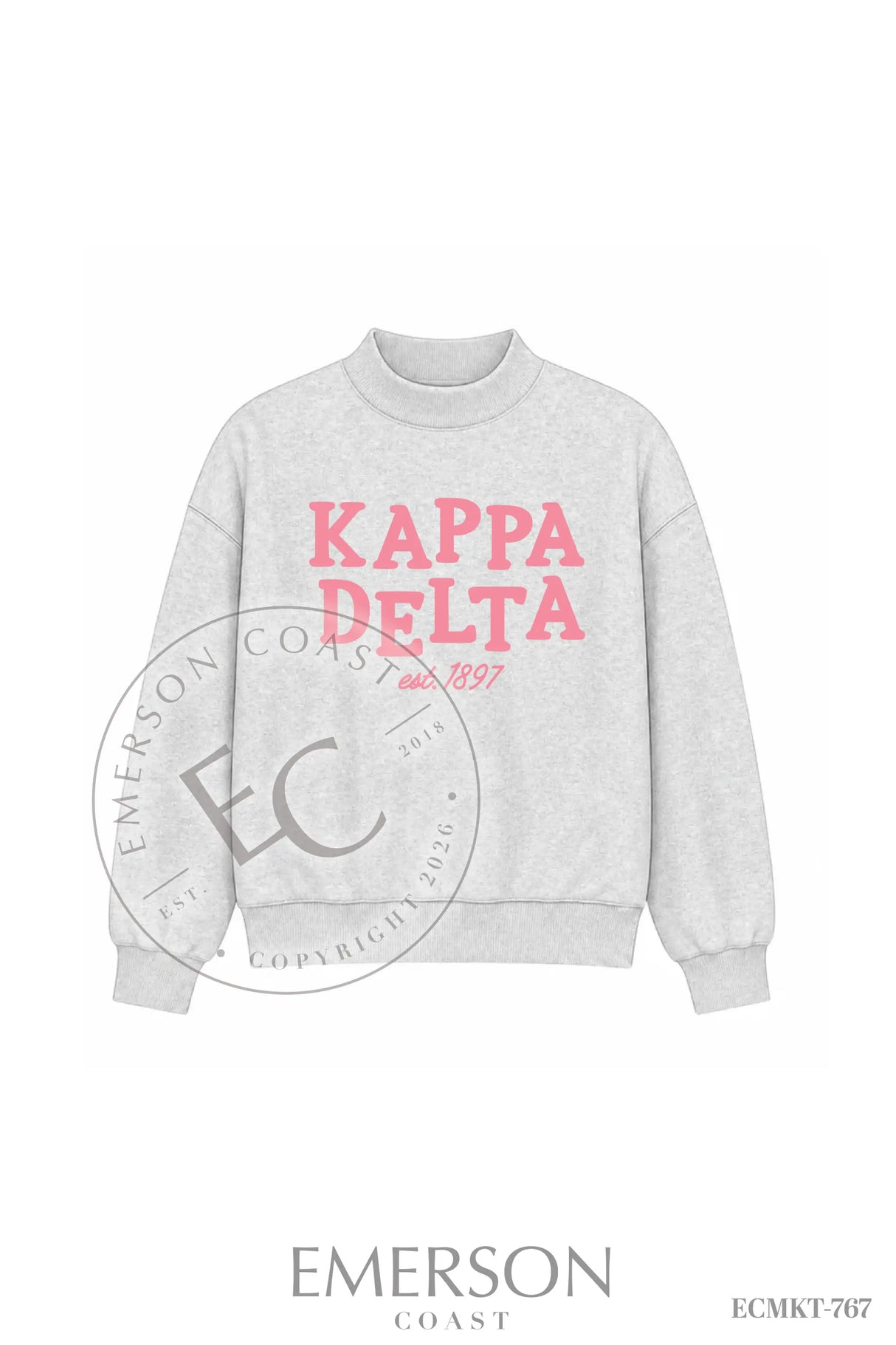 Kappa Delta Gray Mockneck