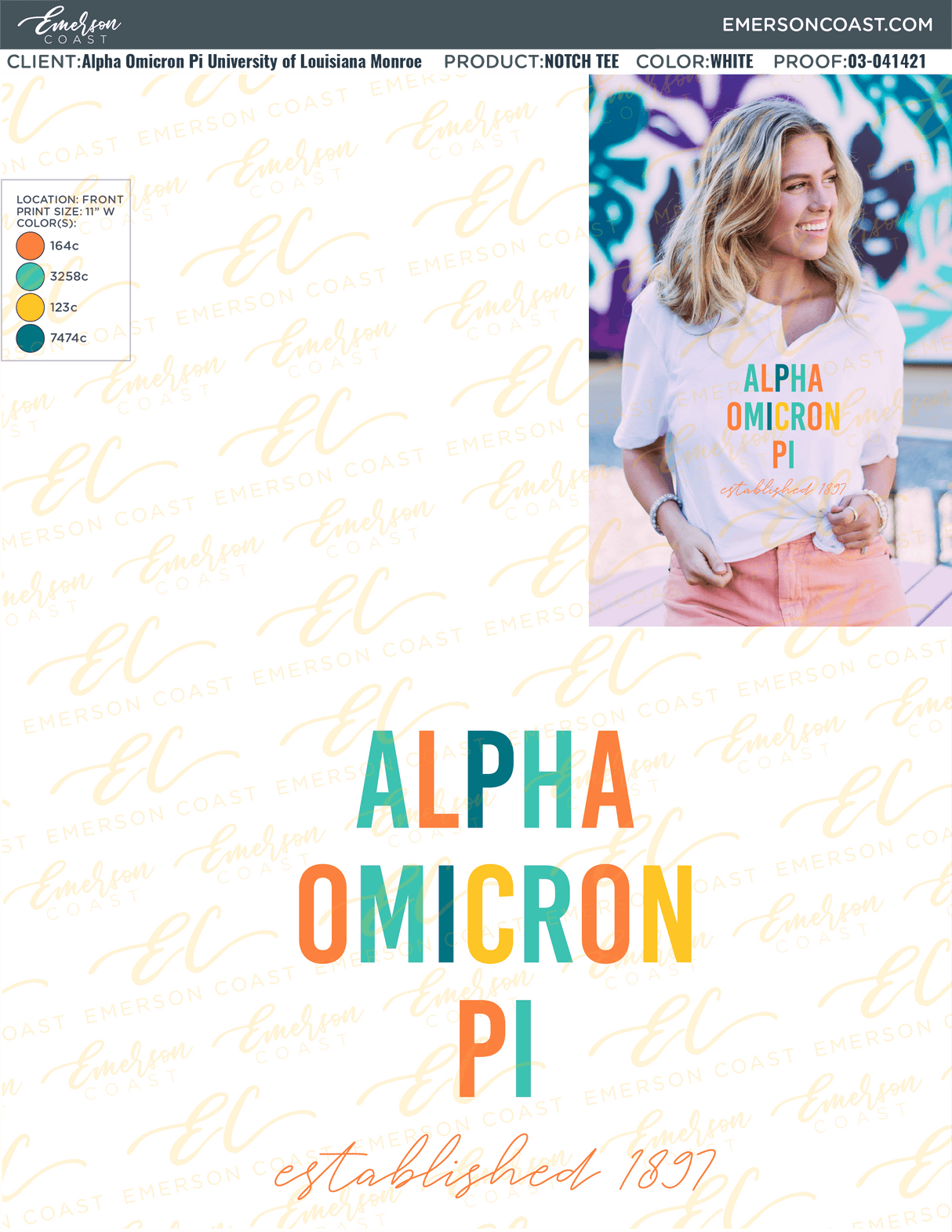 03-041421 Alpha Omicron Pi University of Louisiana Monroe Recruitment 2021-01