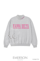 Kappa Delta PR Gray Reversible Mockneck