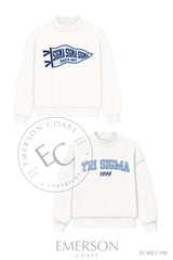 Sigma Sigma Sigma Dad's Day Reversible Mockneck