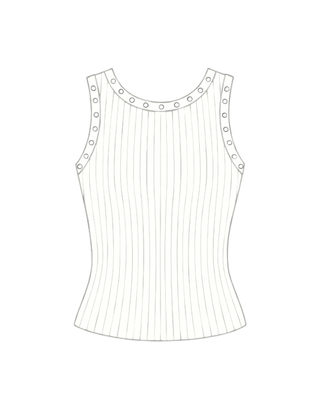 Emerson Coast Studded Ribbed Tank