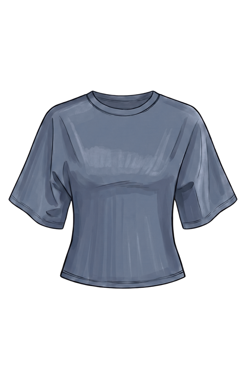 Emerson Coast Bell Sleeve Cinched Waist Tee