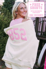 Phi Mu Vintage Varsity Mockneck