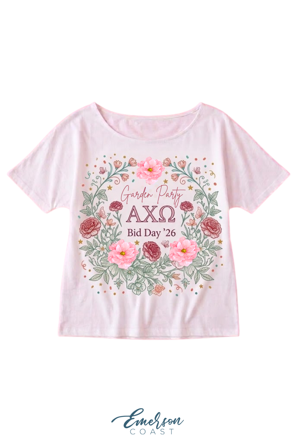 Alpha Chi Omega Garden Party Slouchy tee