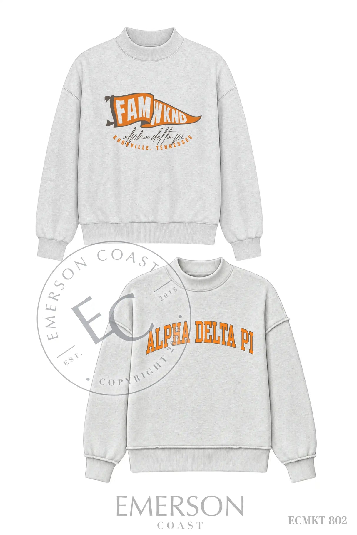 Alpha Delta Pi Family Weekend Reversible Mockneck