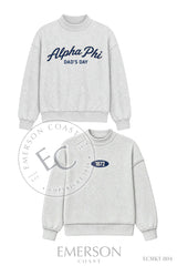 Alpha Phi Dad's Day Reversible Mockneck