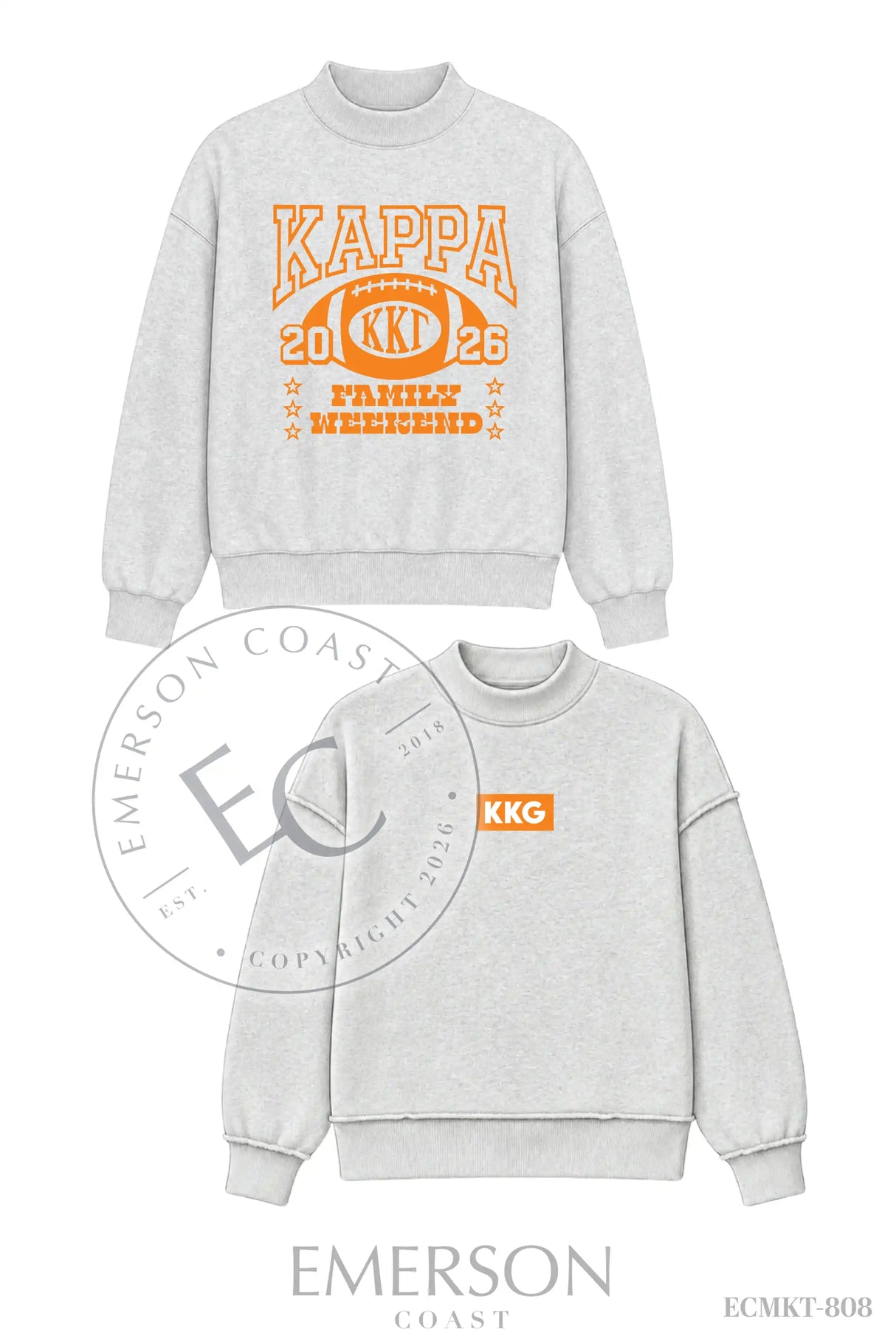 Kappa Kappa Gamma Family Weekend Reversible Mockneck