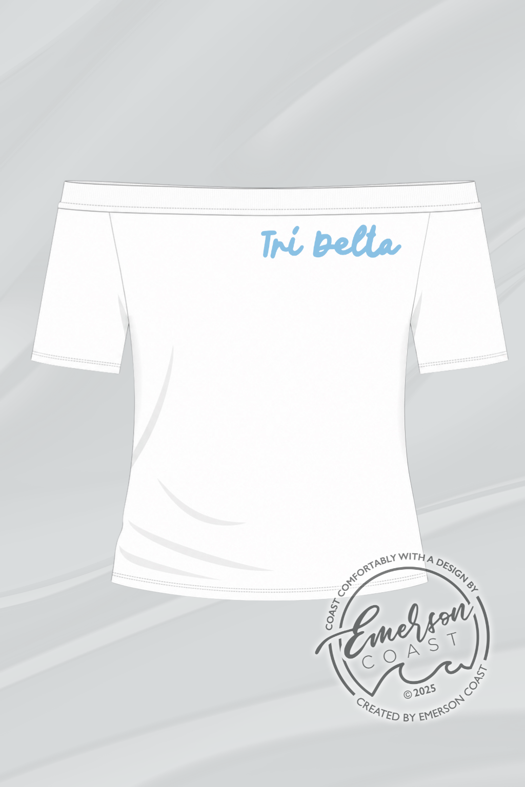 Tri Delta Off Shoulder Slouchy Tee