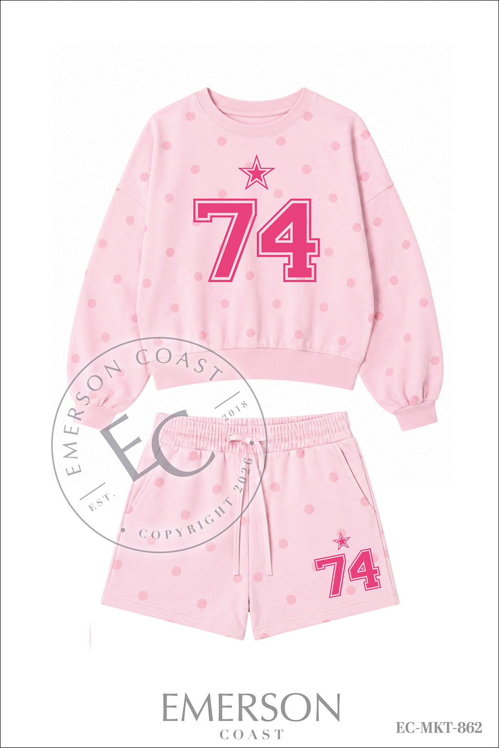 Gamma Phi Beta Year Polka Dot Set