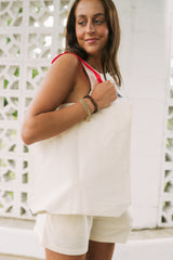 Liberty Bags Natural Tote with Contrast-Colors Handles
