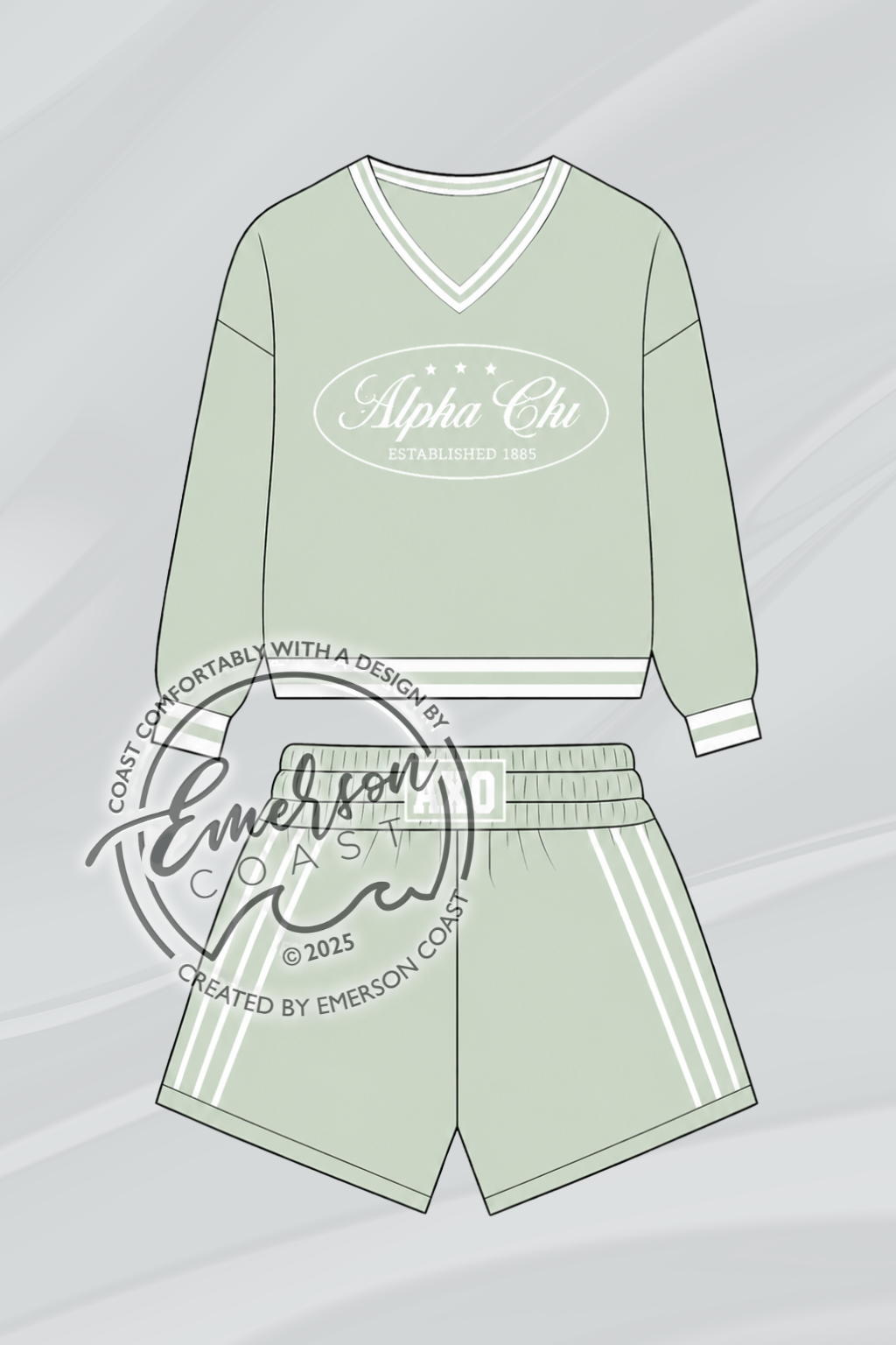 Alpha Chi Sage Green Legacy Pullover Set