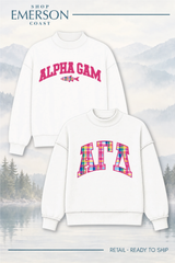 White Lakeside Reversible Mockneck
