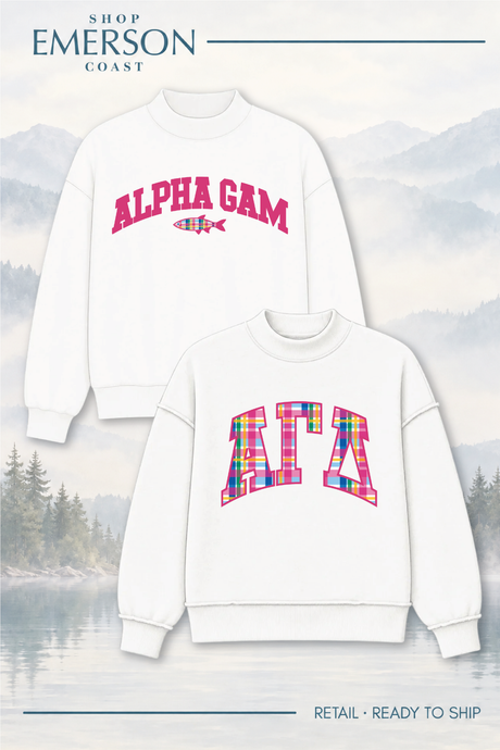 White Lakeside Reversible Mockneck