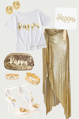 Gold Foil Slouchy Tee